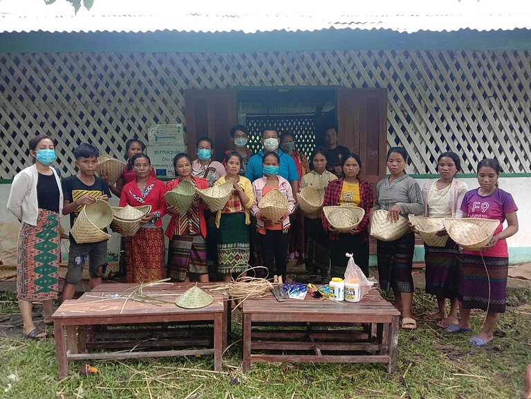 Training for women in a Community Learning Centre in Laos