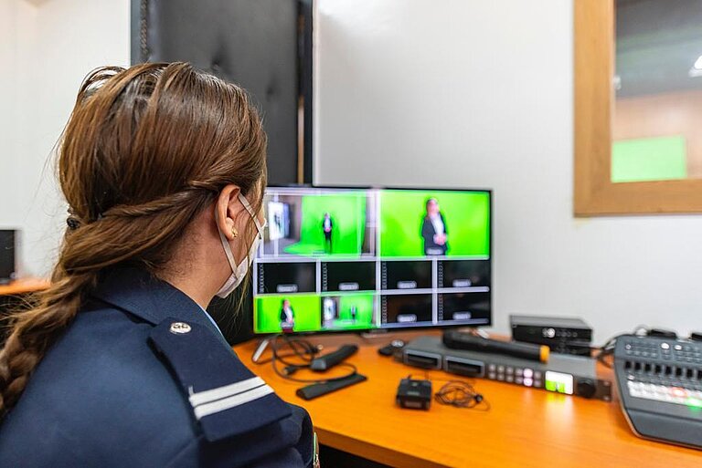 Broadcast and recording studio in a Moroccon prison