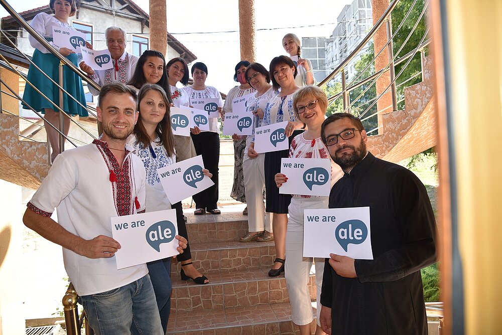 First group of local trainers from Orhei town. © Sergiu Aga
