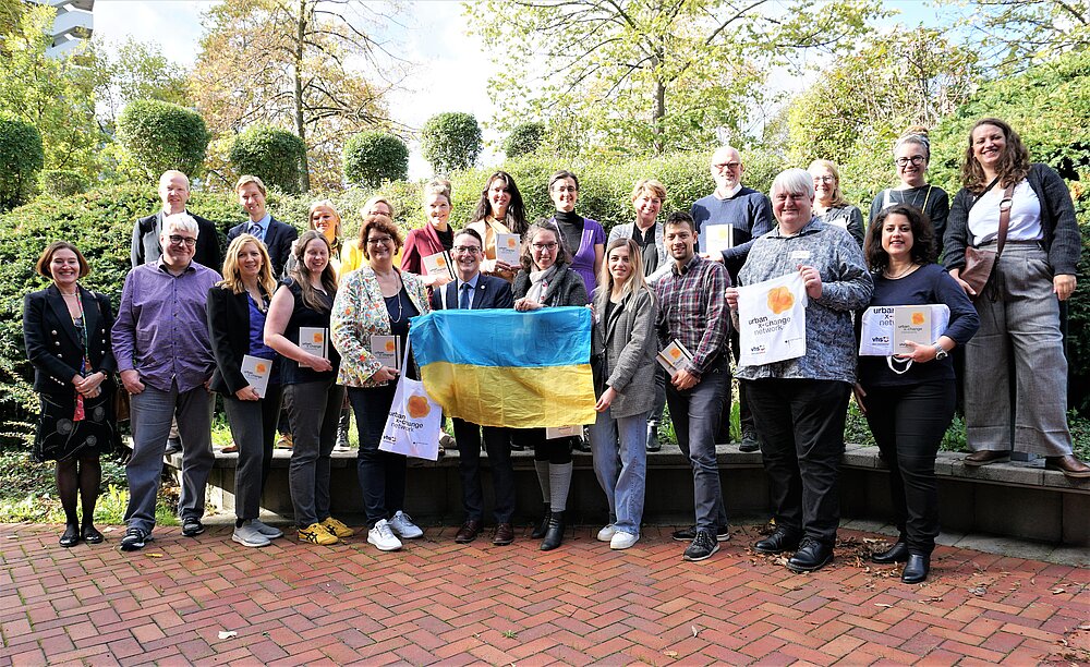 Group photograph: partners in the project Urban X-Change Network.