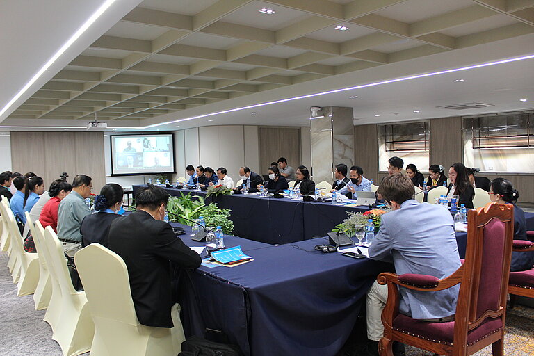 Meeting to discuss the implementation of the lifelong learning decree in Laos