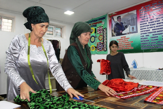 Safargul S. established a sewing workshop after her detention.